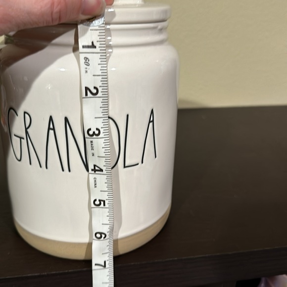 Rae Dunn White and Tan Granola Jar - Picture 5 of 7